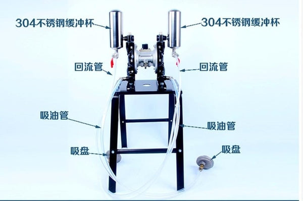 18L/min Double In Double Out Pain Spray Pump Pneumatic Diaphragm Paint Pump