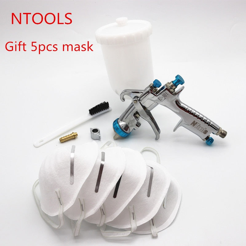Japan W-101 spray gun HVLP manual paint gun gravity  / 1.0 / 1.3 / 1.5 / 1.8mm 400ml furniture automatic painting, car paining
