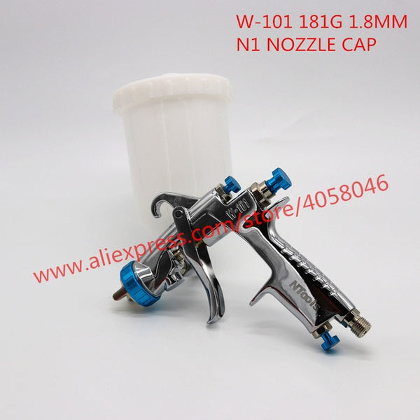 Japan W-101 spray gun HVLP manual paint gun gravity  / 1.0 / 1.3 / 1.5 / 1.8mm 400ml furniture automatic painting, car paining