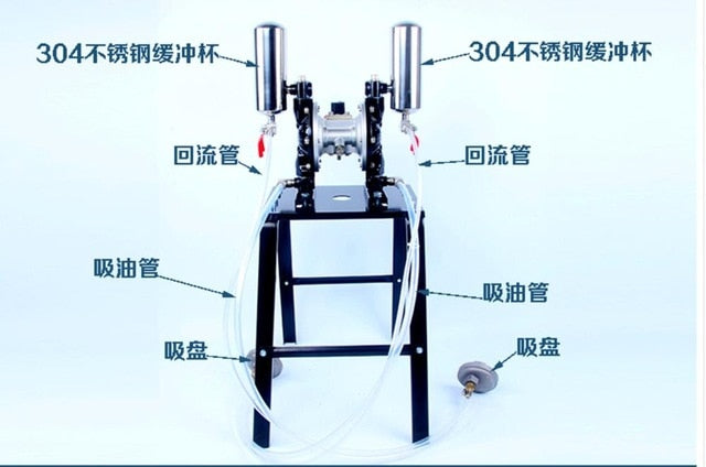 18L/min Double In Double Out Pain Spray Pump Pneumatic Diaphragm Paint Pump